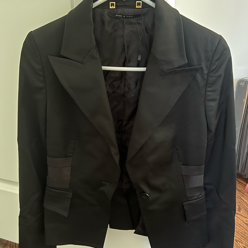 Gucci Black Coat with Gold Accents